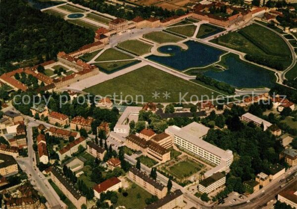 Muenchen Krankenhaus der Barmherzigen Brueder Schloss Nymphenburg Fliegeraufnahm