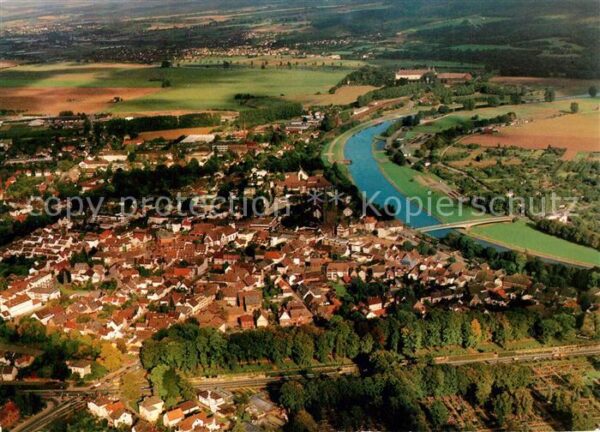 Hoexter Weser Weserbergland Fliegeraufnahme