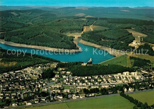 Allenbach Siegen Breitenbach Talsperre Fliegeraufnahme