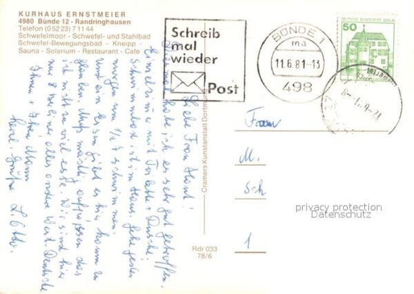 Randringhausen Bad Kurhaus Ernstmeier Restaurant – Bild 2