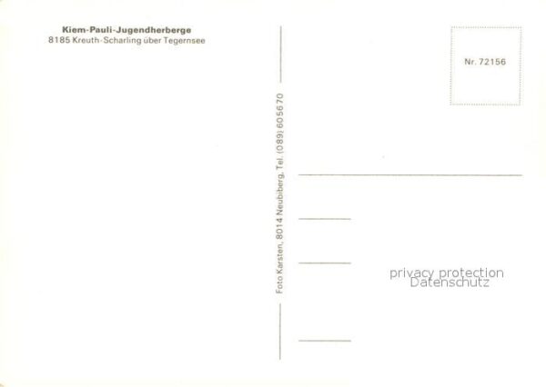 Scharling Kreuth Kiem Pauli Jugendherberge Landschaftspanorama Alpen – Bild 2