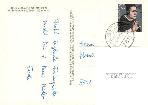 St Maergen Hoehenluftkurort Schwarzwald Fliegeraufnahme – Bild 2