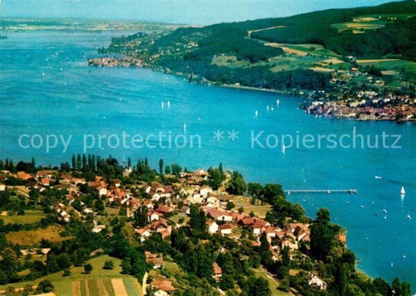 Hemmenhofen mit Blick nach der Schweiz Fliegeraufnahme