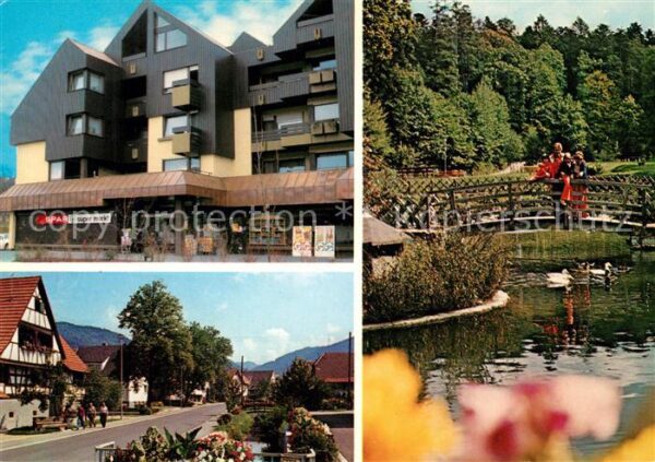 Ohlsbach Spar Frischmarkt Hauptstrasse Schwanenteich Holzbruecke