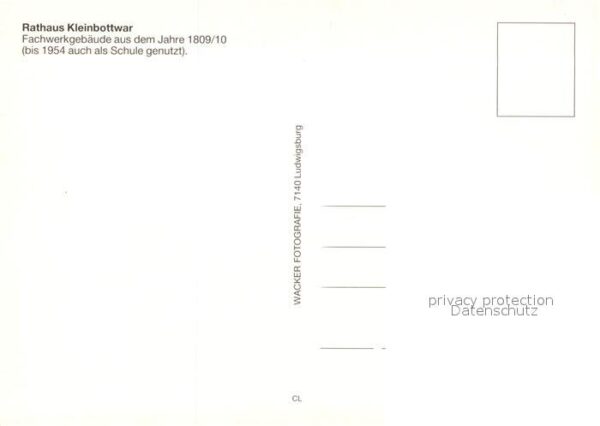 Kleinbottwar Rathaus Fachwerkhaus 19. Jhdt. – Bild 2