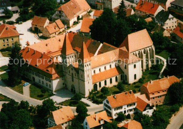 Heidenheim Mittelfranken Muenster ehemalige Benediktinerabtei Fliegeraufnahme