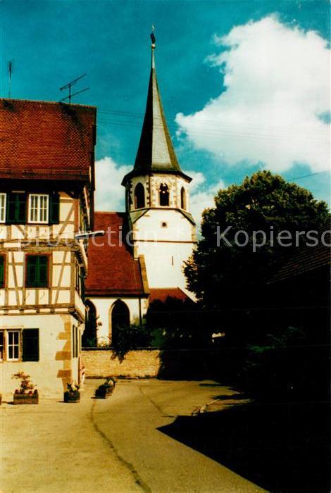 Illingen Illingen Ortsmotiv mit Kirche