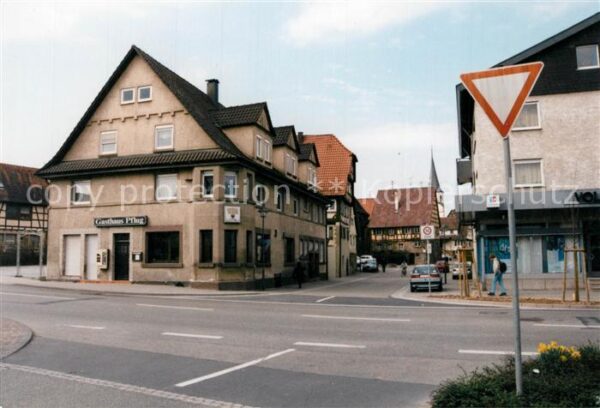 Illingen Illingen Hauptstrasse mit Gasthaus Pflug