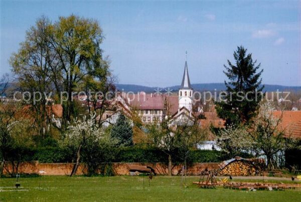 Illingen Illingen Ortsansicht mit Kirche