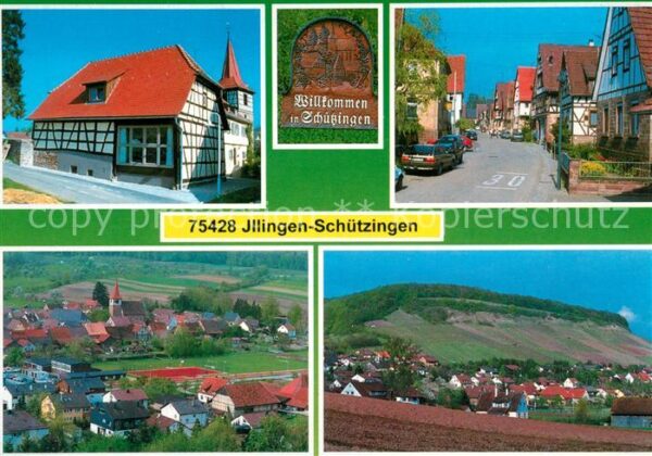Schuetzingen Evang. Gemeindehaus Ulrichskirche Willkommenstafel Hauptstrasse Spo