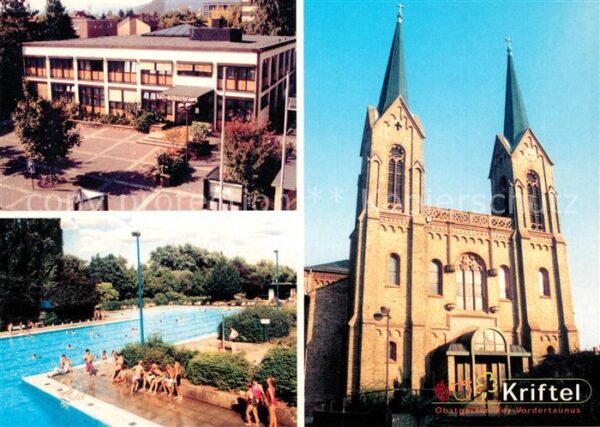 Kriftel Rathaus Buergerhaus Freibad Pfarrkirche St Vitus