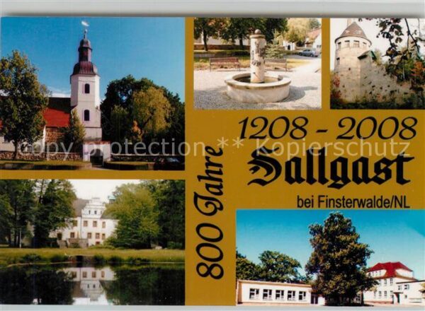 Sallgast Kirche Brunnen Schloss Turm 800 Jahre Stadtjubilaeum