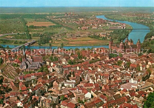 Aschaffenburg Main Fliegeraufnahme