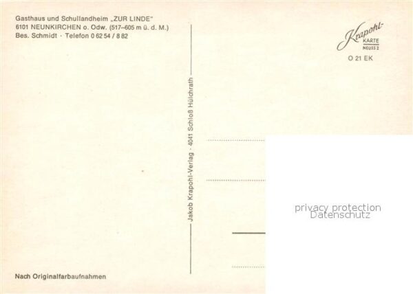 Neunkirchen Odenwald Gasthaus Zur Linde – Bild 2