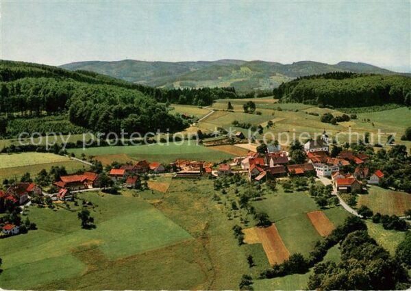 Neunkirchen Odenwald Fliegeraufnahme Hoehengasthof Zum gruenen Baum