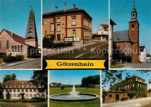 Goetzenhain Katholische Kirche Rathaus Schloss Philippseich