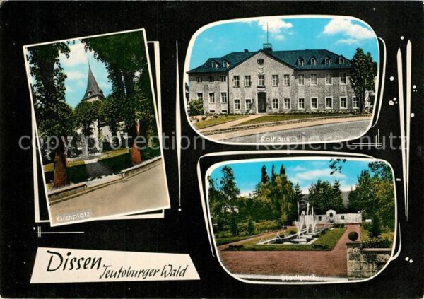 Dissen Teutoburger Wald Rathaus Kirchplatz Stadtpark