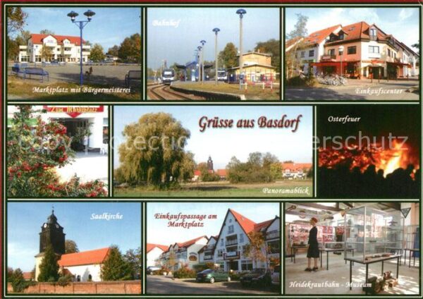 Basdorf Berlin Marktplatz Buergermeisterei Saalkirche