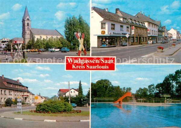 Wadgassen Freibad Kirche