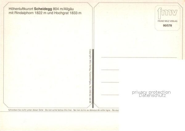 Scheidegg Allgaeu Rindalphorn Hochgrat – Bild 2