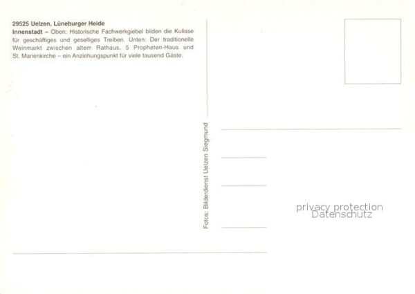 Uelzen Lueneburger Heide Innenstadt Weinmarkt alte Rathaus 5 Propheten-Haus – Bild 2