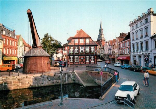 Stade Niederelbe Alter Hafen Kran