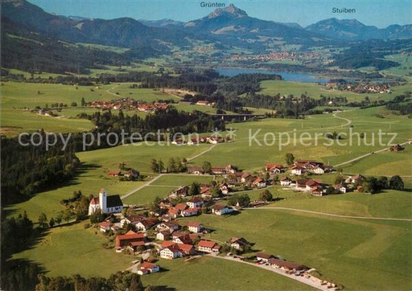 Maria Rain Allgaeu Fliegeraufnahme Gruenten Stuiben