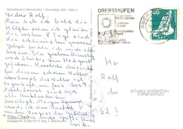Oberstaufen Schrothkurort Allgaeuer Alpen Fliegeraufnahme – Bild 2