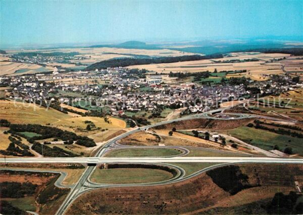 Kaisersesch Autobahnkreuz Fliegeraufnahme