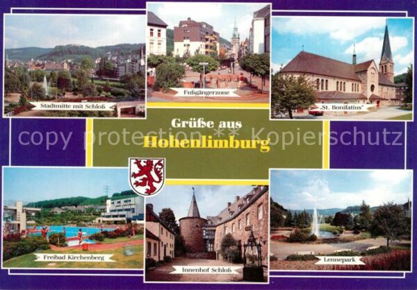 Hohenlimburg Stadtmitte Schloss Fussgaengerzone Kirche Lennepark Freibad Kirchen