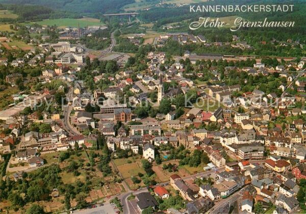 Hoehr-Grenzhausen Kannenbaeckerstadt Fliegeraufnahme