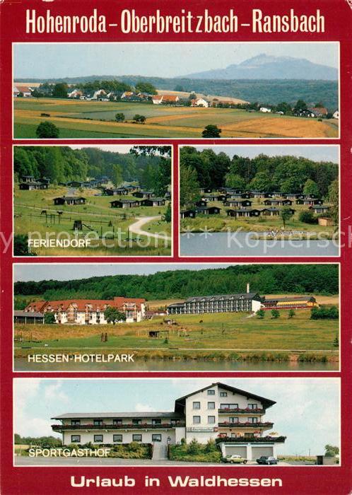 Hohenroda Hessen mit Oberbreitzbach Landschaftspanorama Feriendorf Hessen Hotelp