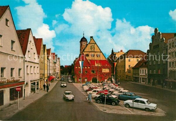 Weiden Oberpfalz Oberer Markt mit Rathaus