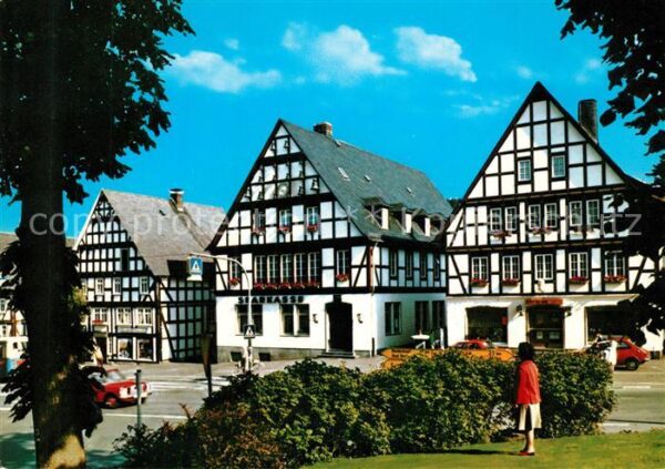 Hilchenbach Fachwerkhaeuser am Markt Luftkurort