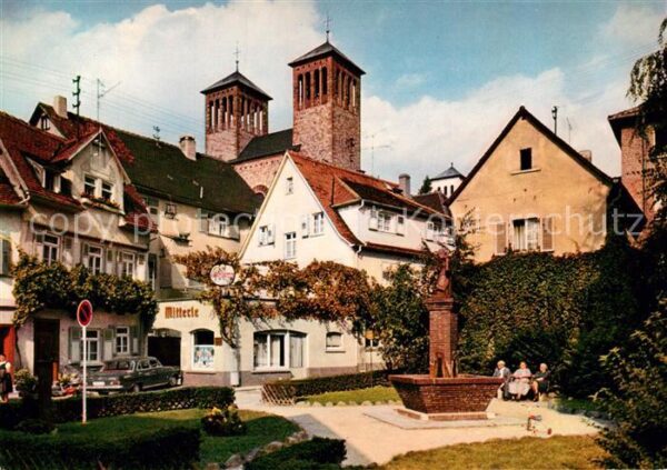 Bensheim Bergstrasse Brunnen D Fraa vun Bensem Kirchtuerme