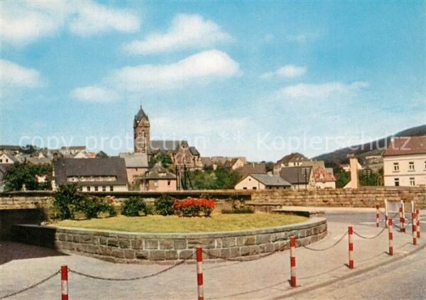Betzdorf Sieg Ortsmotiv mit Kirche