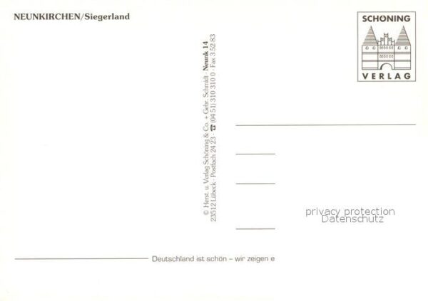 Neunkirchen Siegerland Ortsmotive Altstadt Fachwerkhaeuser Kirche – Bild 2