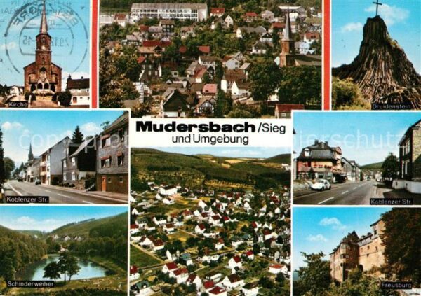 Mudersbach Sieg und Umgebung Fliegeraufnahme