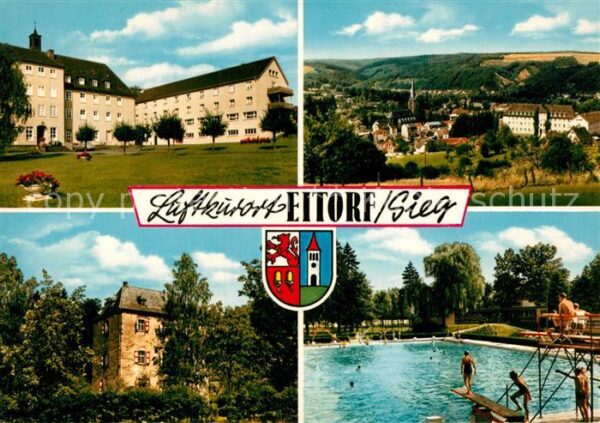 Eitorf Teilansichten Luftkurort Freibad Wappen