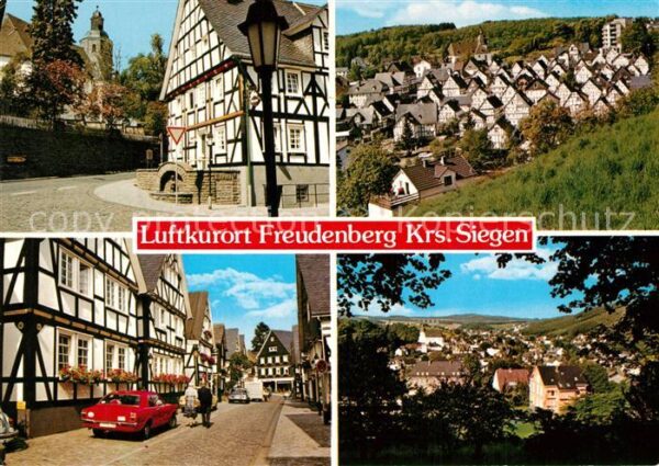 Freudenberg Westfalen Kirche Fachwerkhaus Der Alte Flecken Marktstrasse Panorama