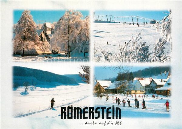 Roemerstein Winterfreunden Skilanglauf Skilift Wintersportplatz Schwaebische Alb