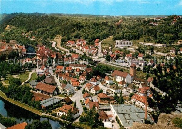 Sulz Neckar Teilansicht mit Krankenhaus