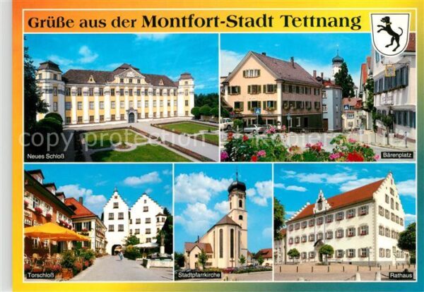Tettnang Schloss Baerenplatz Torschloss Kirche Rathaus