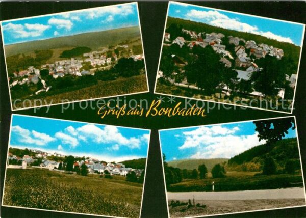 Bonbaden Teilansichten Landschaftspanorama