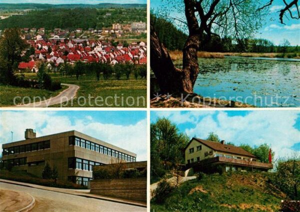 Uhingen Stadtpanorama Gaststaette Restaurant Partie am See