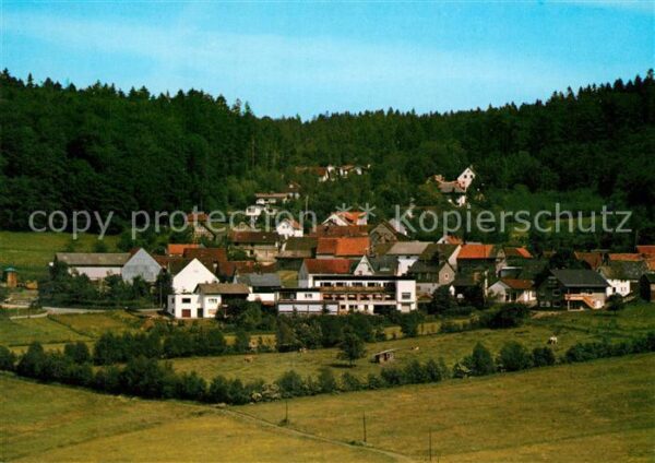 Mauloff Ortsansicht mit Hotel Restaurant Zum kuehlen Grund Waldrandlage Naturpar