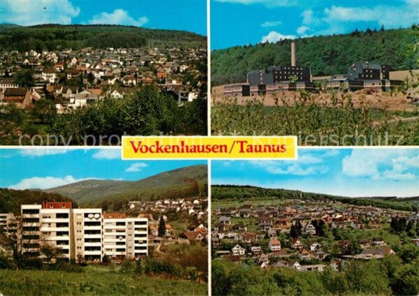 Vockenhausen Stadtpanorama Hochhaus Hessische Sparkassenschule