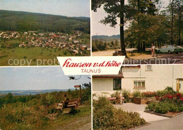 Hausen Hoehe Panorama Luftkurort Naturpark Rhein Thaunus