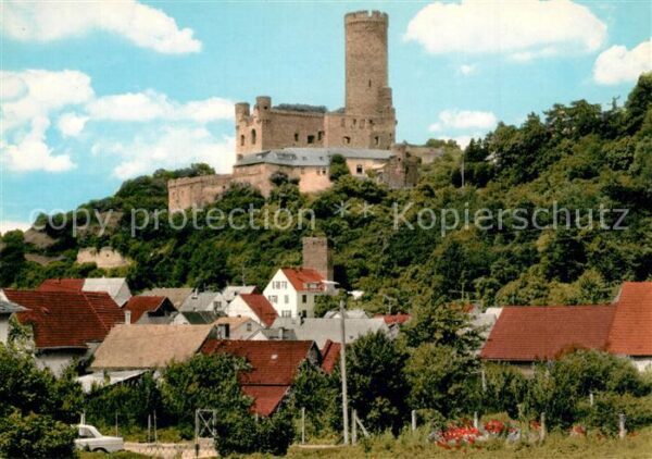 Burgschwalbach Teilansicht mit Burggaststaette Pension Burg Schwalbach
