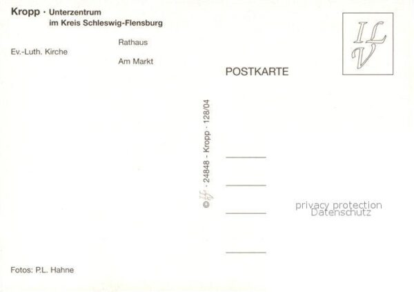 Kropp Schleswig Kirche Rathaus Markt – Bild 2